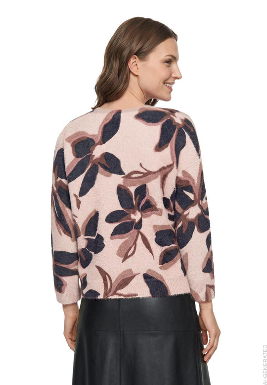 Betty Barclay Knit jumper Pink View 2 - Papena UK