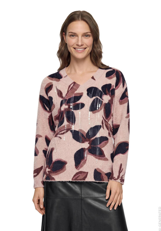 Betty Barclay Knit jumper Pink View 1 - Papena UK