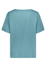 Schlupfbluse mit Rundhalsausschnitt Smoky Mint (Rauchblau) FR
