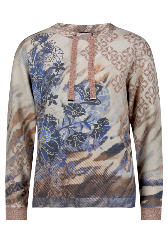 Betty Barclay Sweater 5499/2039 Beige/Blue