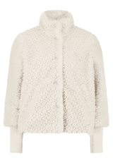 Plüschjacke  mit Knöpfen Pastel Sand F