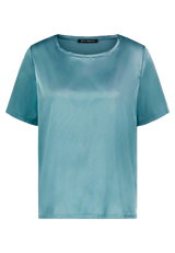 Schlupfbluse mit Rundhalsausschnitt Smoky Mint (Rauchblau) F