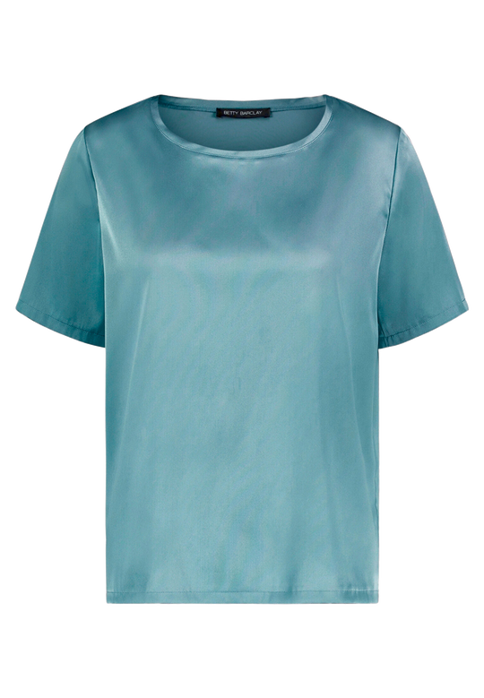 Schlupfbluse mit Rundhalsausschnitt Smoky Mint (Rauchblau) F