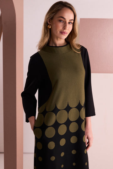 Naya Dress NAW26268 - Black/Stone - 2