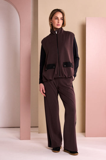 Naya Trousers NAW26306 - Black/Chocolate - 2