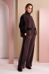 Naya Trousers NAW26306 - Black/Chocolate - 4
