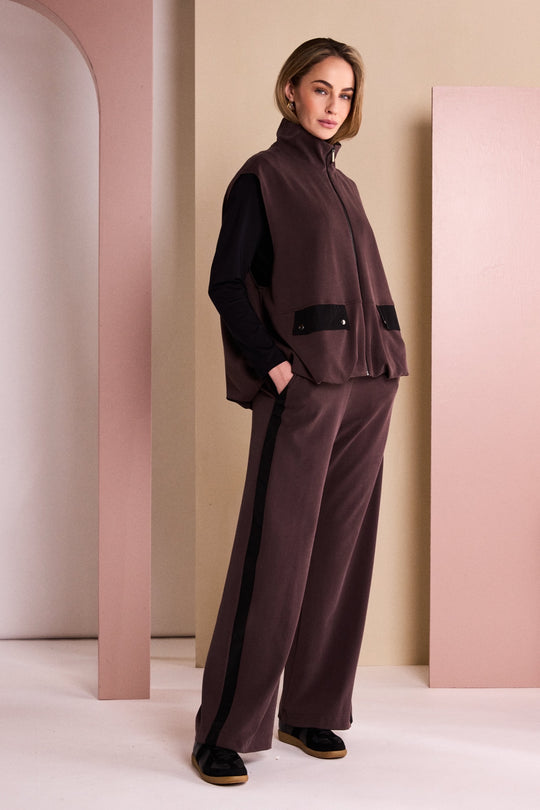 Naya Trousers NAW26306 - Black/Chocolate - 4