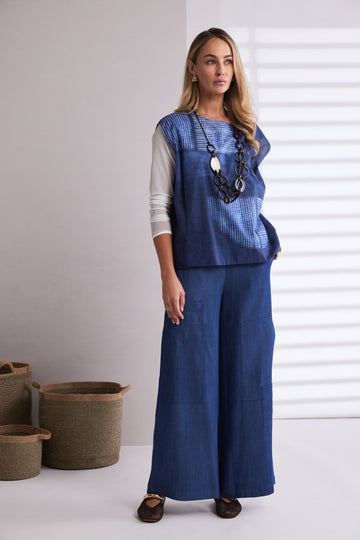 Naya Trousers NPA26272 - Denim Blue - 3