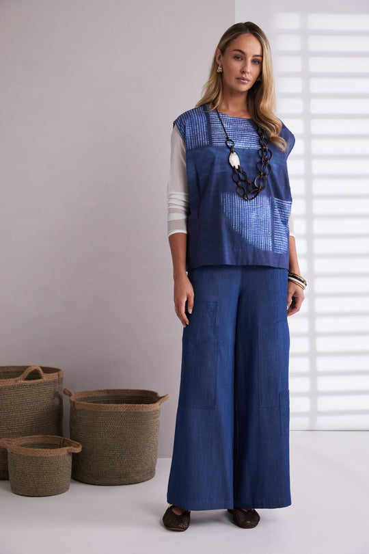 Naya Top NPA26279 - Denim Blue - 4