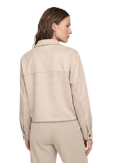 Velourslederjacke mit Taschen Bright Taupe R