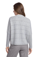 Feinstrickjacke mit Pailletten Light Silver / Melange R