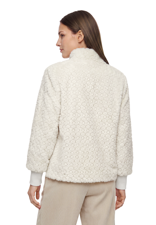 Plüschjacke  mit Knöpfen Pastel Sand R