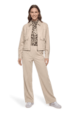 Velourslederjacke mit Taschen Bright Taupe VH