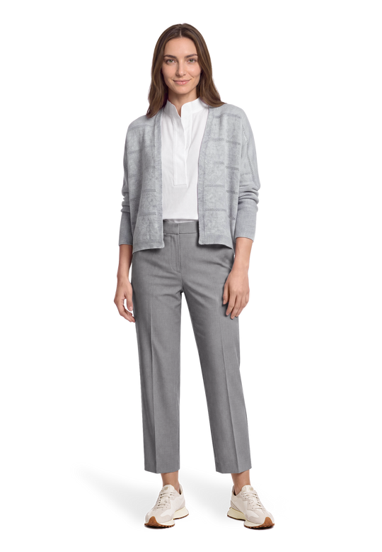 Feinstrickjacke mit Pailletten Light Silver / Melange VH