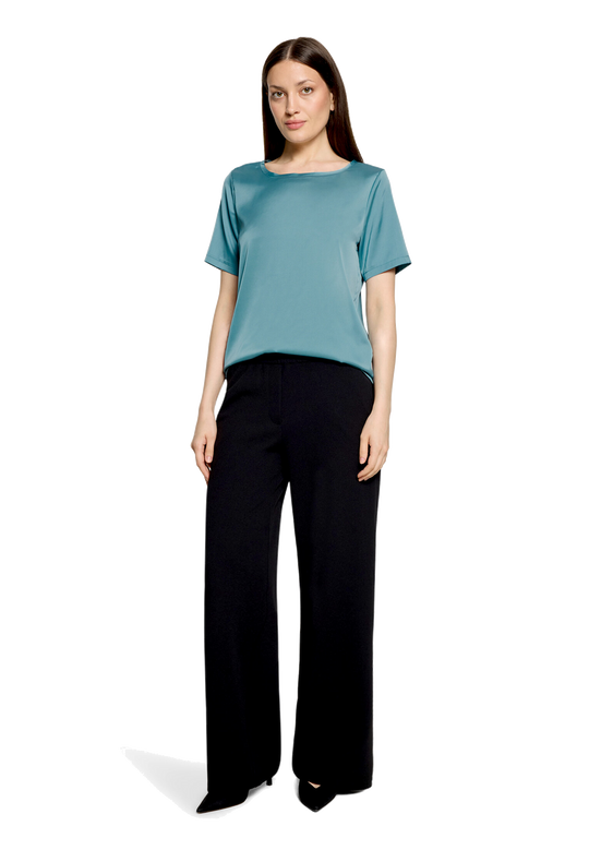 Schlupfbluse mit Rundhalsausschnitt Smoky Mint (Rauchblau) VH