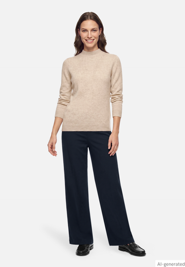 Betty Barclay Cashmere sweater with stand-up collar | 52208316