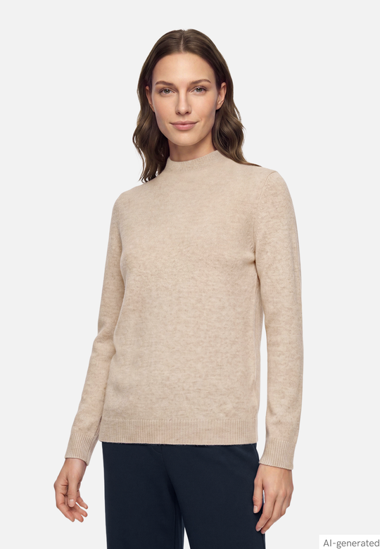 Betty Barclay Cashmere sweater with stand-up collar | 52208316