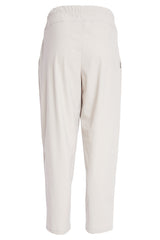 NAYA Slim Leg Tapered Travel Fabric Trousers with Buttoned Tab Hems | NPA26179