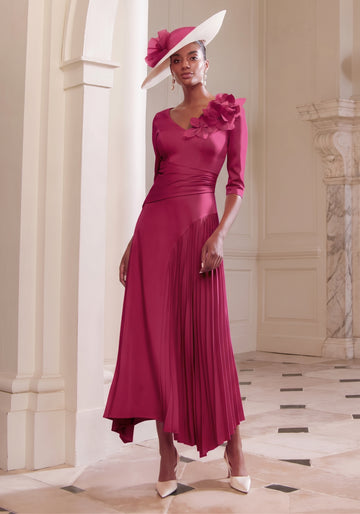 John Charles Lightweight Crepe Dress View 1 - Papena UK
