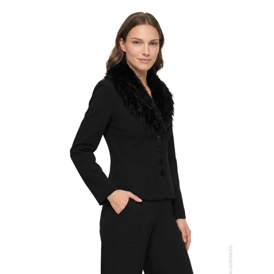 Betty Barclay Jacket Black View 2 - Papena UK